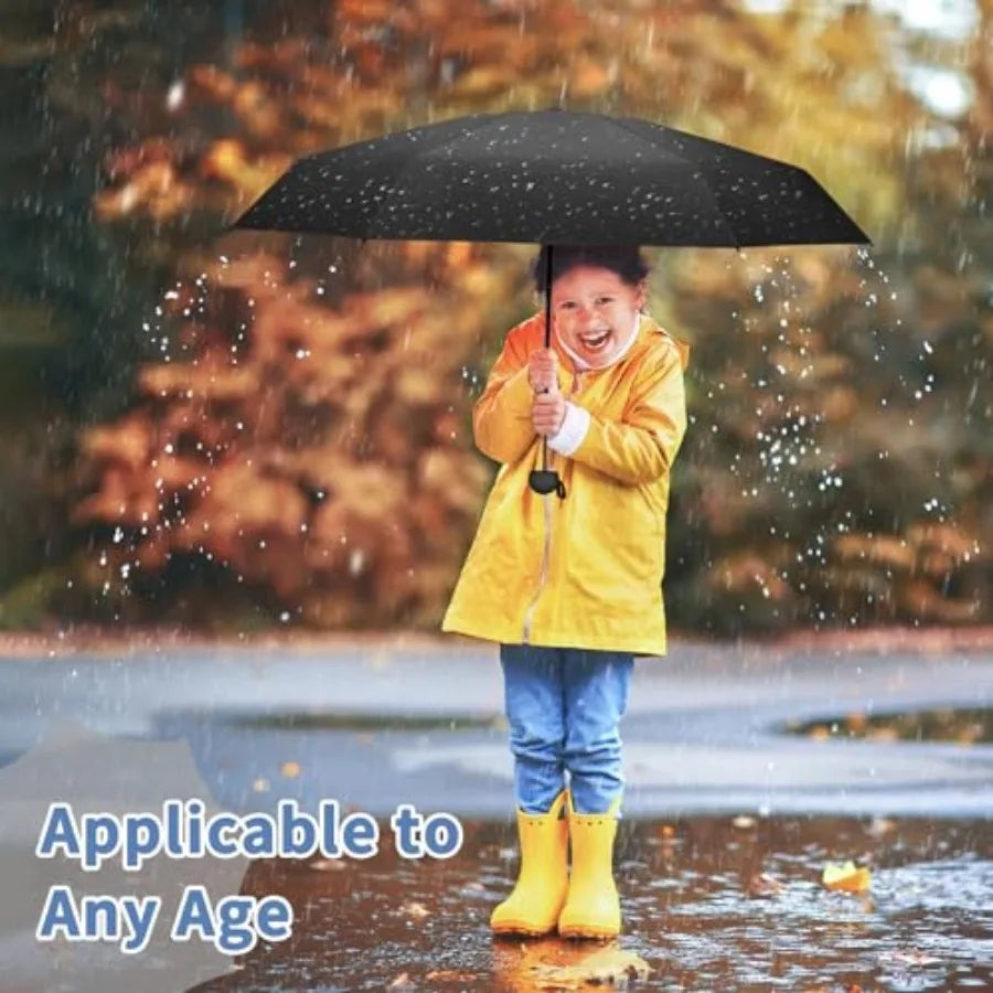 Travel Umbrella Portable Compact Umbrellas, Pocket Mini for Purse, Umbrellas for UV Sun and Rain Small for Backpack, Umbrella w