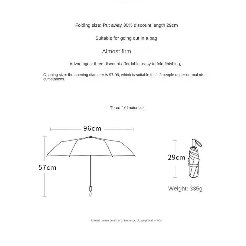 INS Cartoon Folding Umbrella Dual-use Waterproof Duck Head Umbrella UV Protection Manual Sun Sunscreen Umbrella Rain Gear